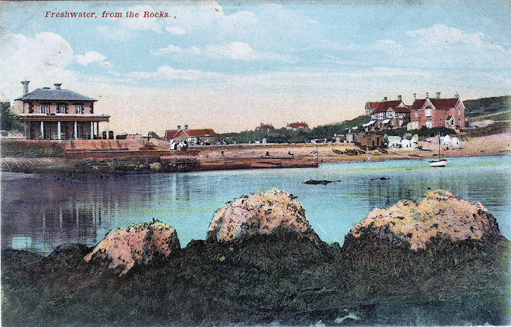Freshwater bay beach from rocks