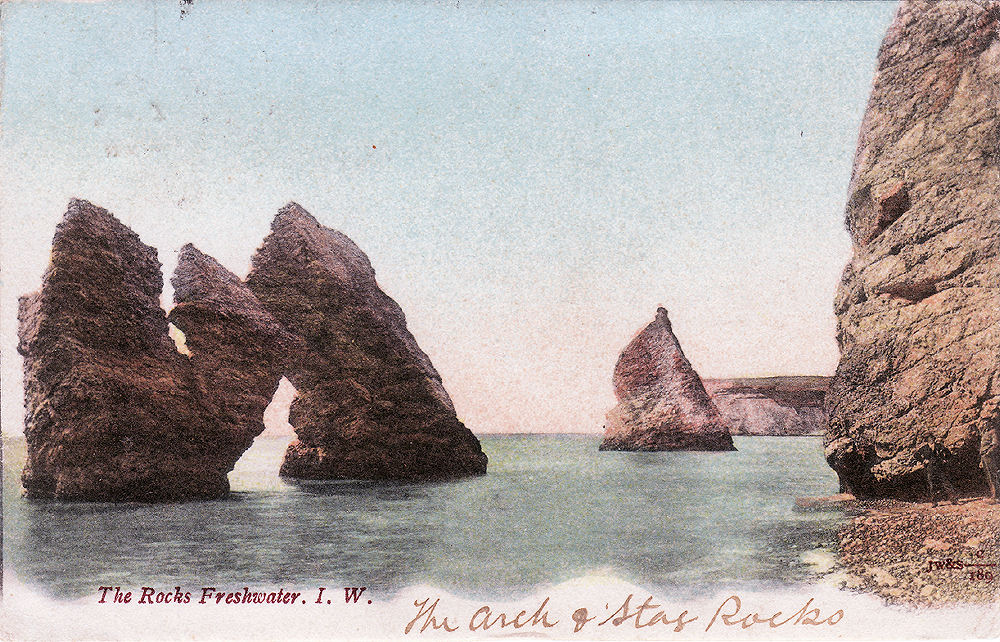 Arch and Stag rocks, Freshwater Bay